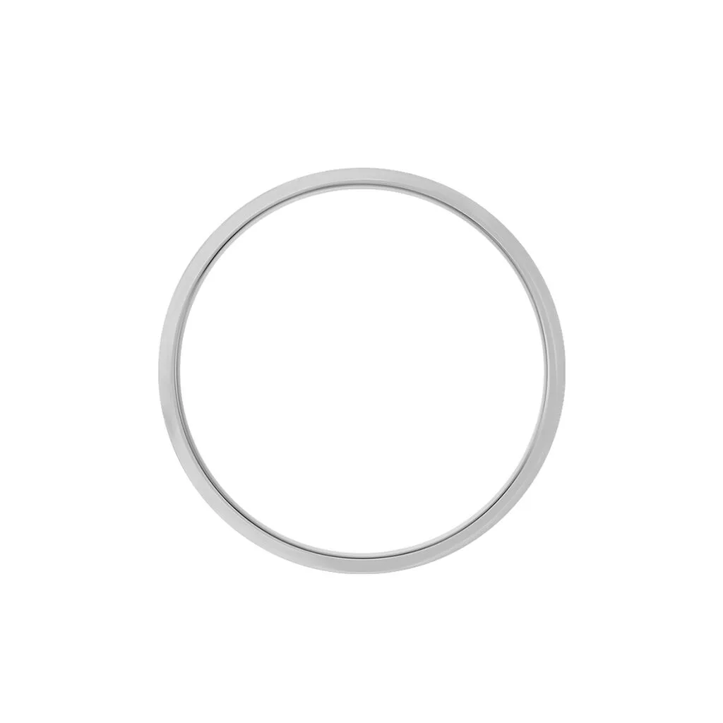 Histoire D'Or Alliance Rhodium Ruban Plat Palladium Bicolore – Image 3