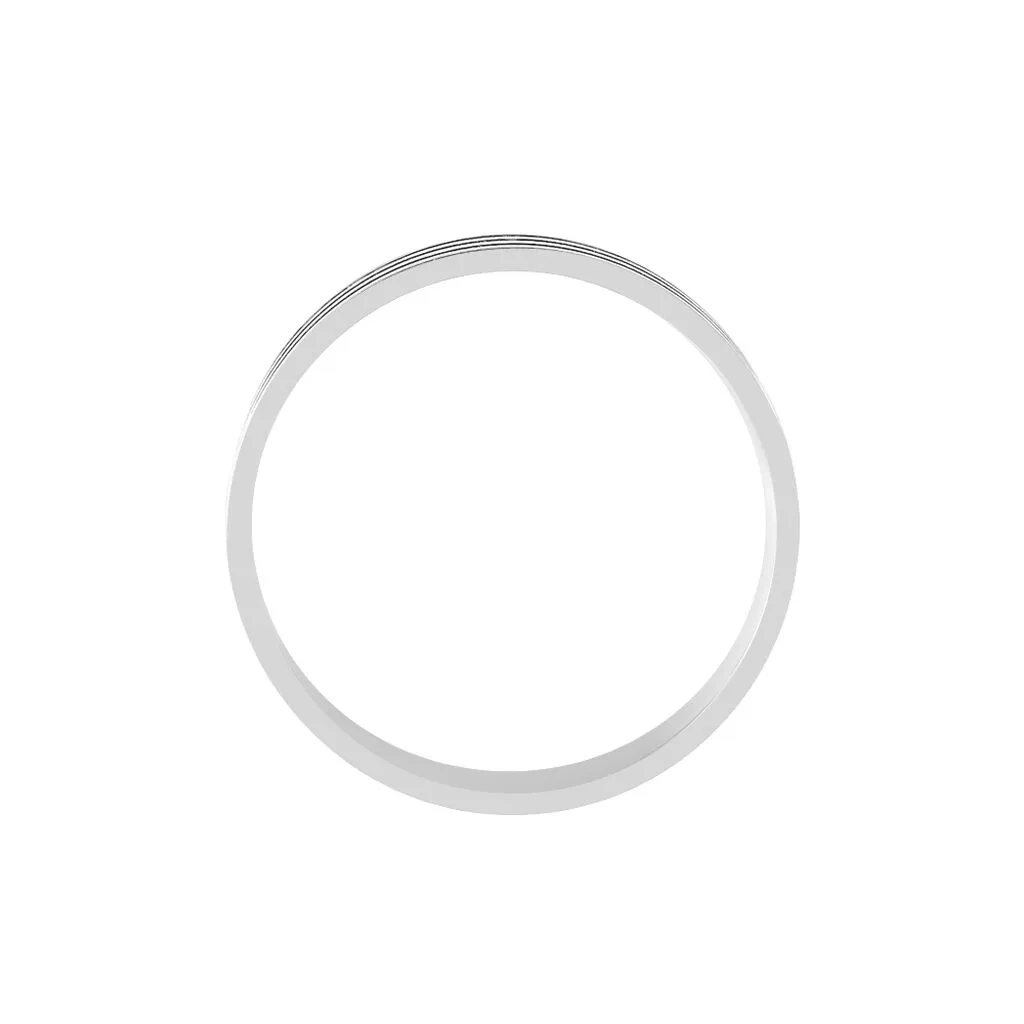 Histoire D'Or Alliance Rhodium Ruban Plat Palladium Bicolore – Image 3