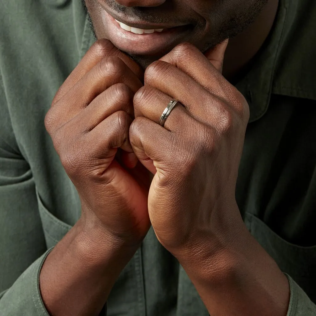 Histoire D'Or Alliance Fantaisie Mat Et Brillant Ruban Plat Palladium Blanc – Image 6