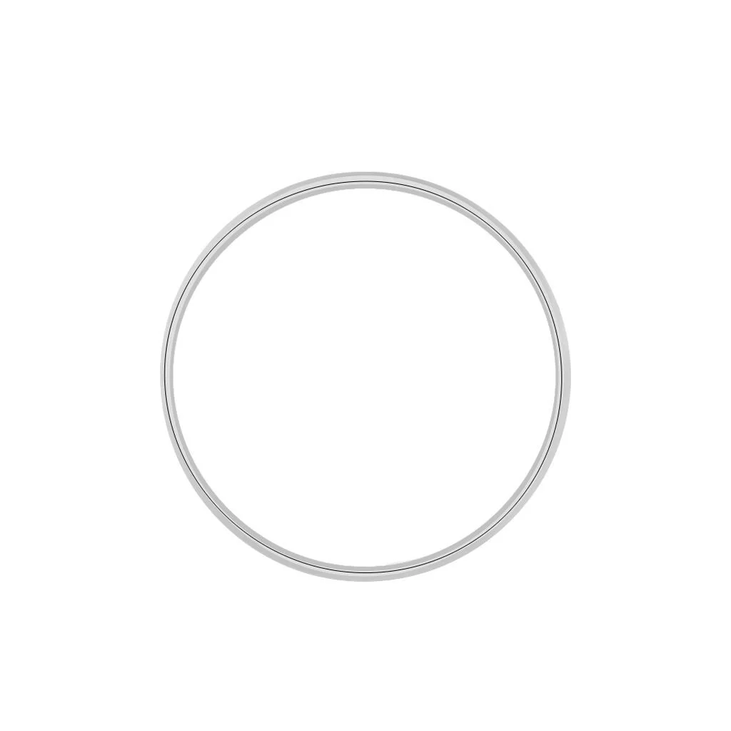 Histoire D'Or Alliance Celestyn Demi Jonc Classique Palladium Blanc – Image 3