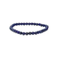 Bracelet Minerama Boules En Lapis Lazuli, 4mm