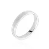 Histoire D'Or Alliance Philipe Ruban Plat Platine Blanc