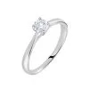 Histoire D'Or Bague Solitaire Victoria Platine Blanc Diamant
