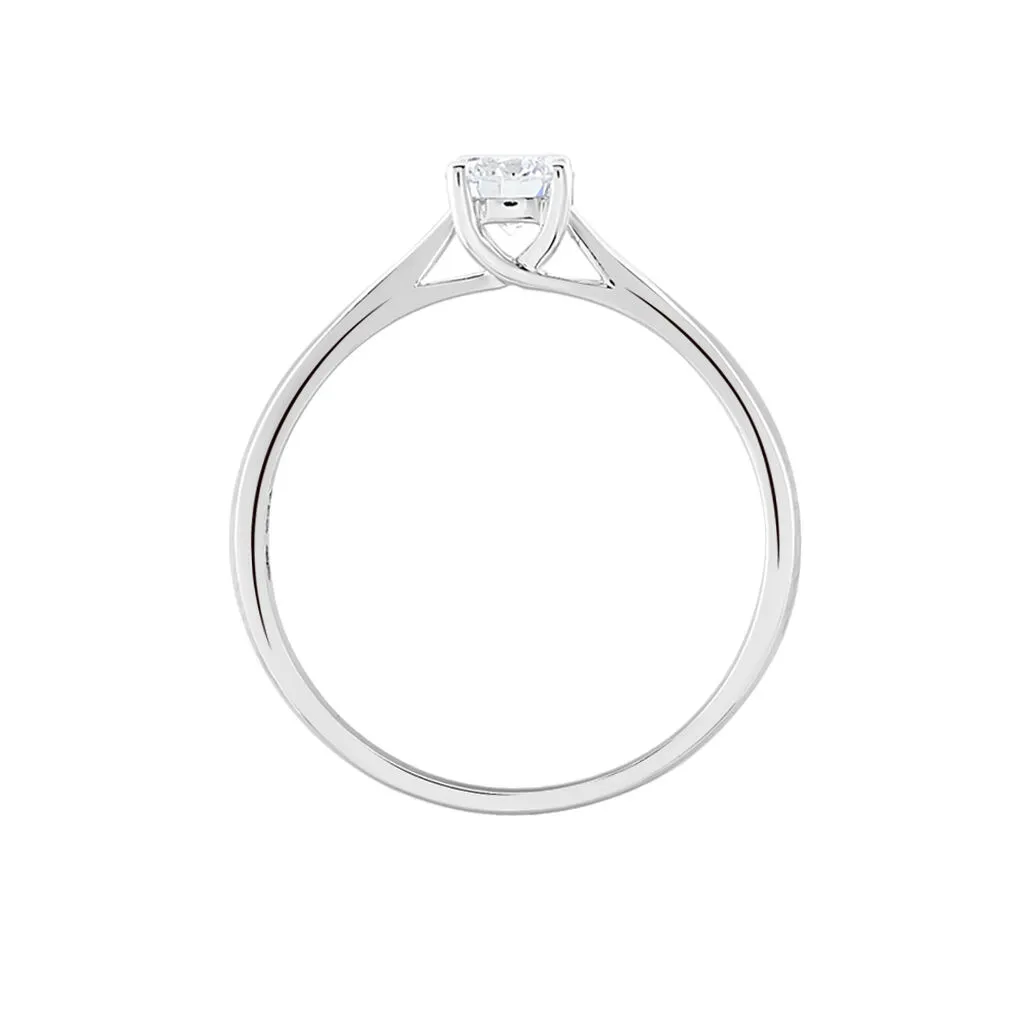Histoire D'Or Bague Solitaire Victoria Platine Blanc Diamant – Image 3