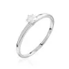 Histoire D'Or Solitaire Natalia Pl Platine Blanc Diamant