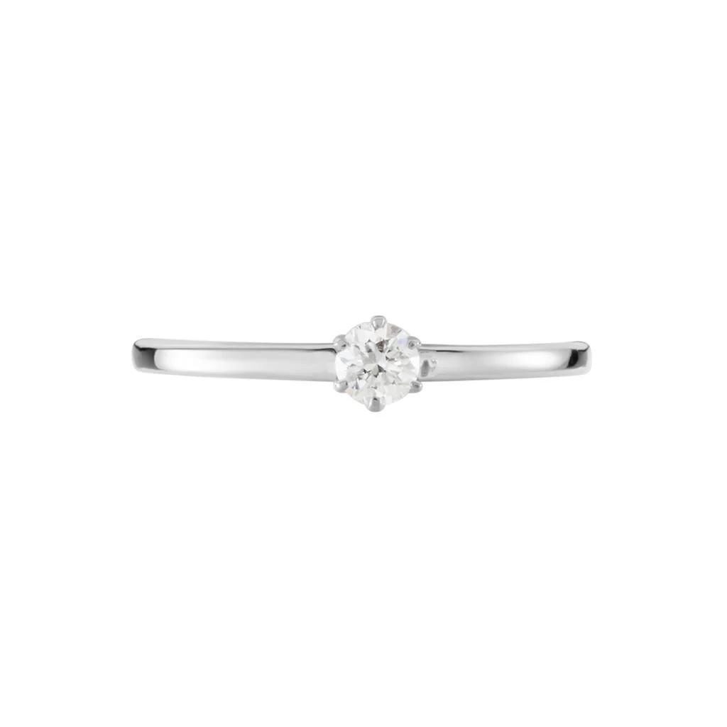 Histoire D'Or Solitaire Natalia Pl Platine Blanc Diamant – Image 2