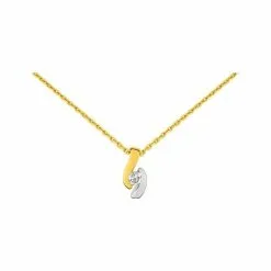 Robbez Masson Collier En Plaqué Or Jaune Et Blanc