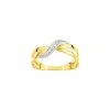 Robbez Masson Bague En Plaqué Or Jaune Et Oxyde De Zirconium