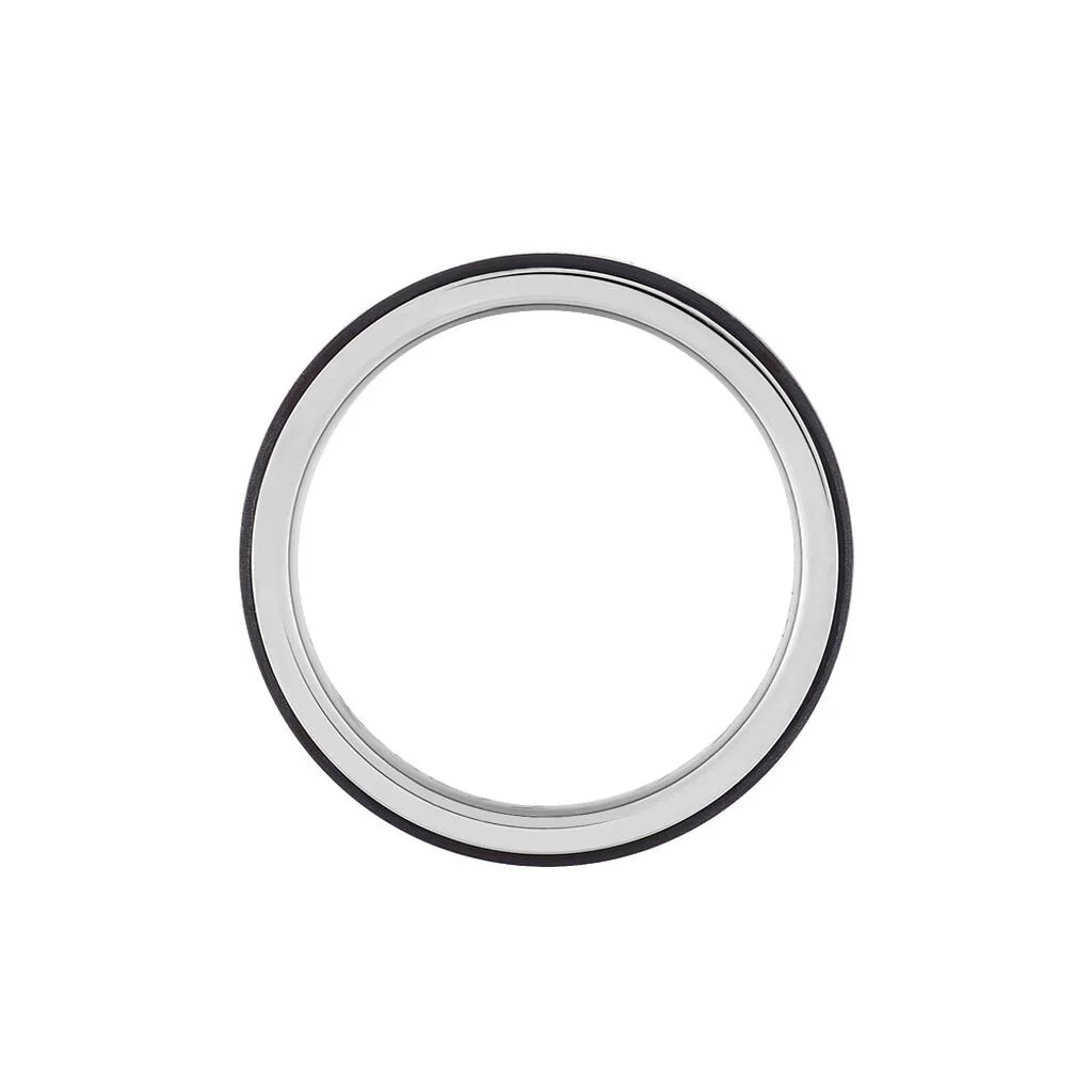 Histoire D'Or Alliance Nayhan Ruban Plat Titane Blanc – Image 3