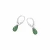 Opalook Boucles D'oreilles En Argent Rhodié Et Aventurine