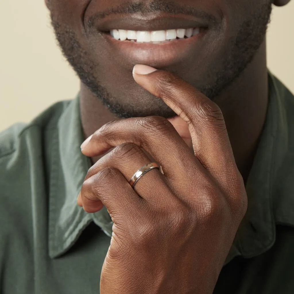 Histoire D'Or Alliance Argent Bicolore Nolan – Image 6