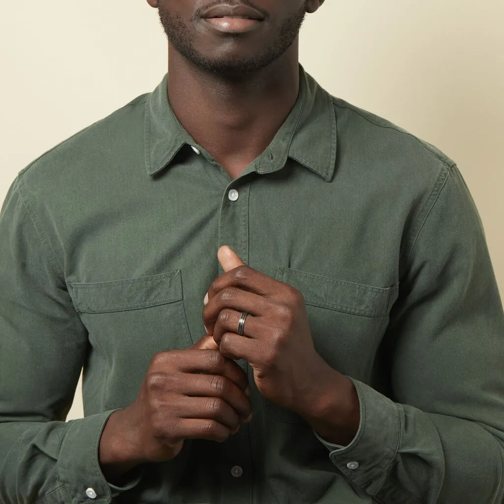 Histoire D'Or Alliance Ikhlas Ruban Plat Argent Blanc – Image 7