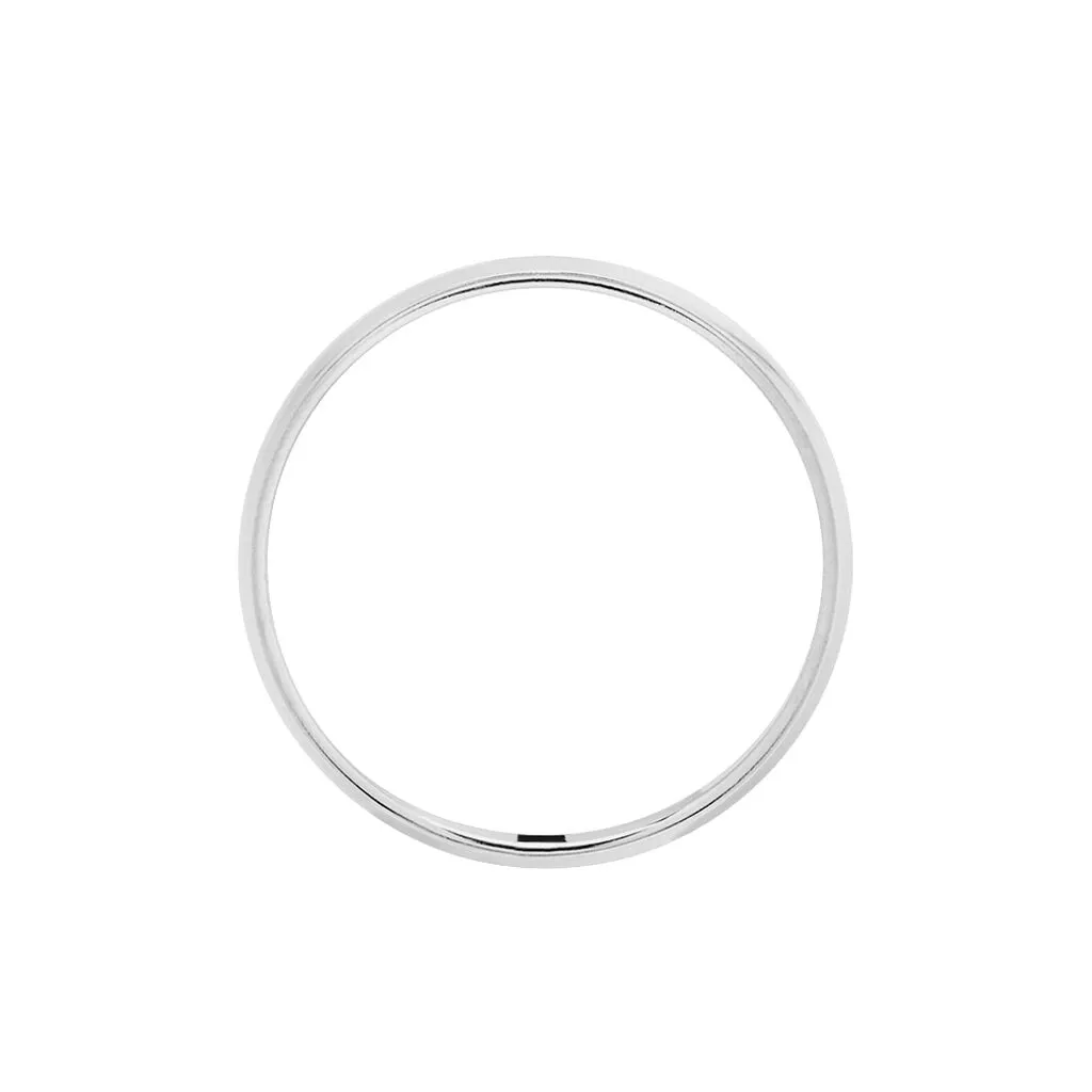 Histoire D'Or Alliance Khelya Ruban Plat Argent Blanc – Image 3