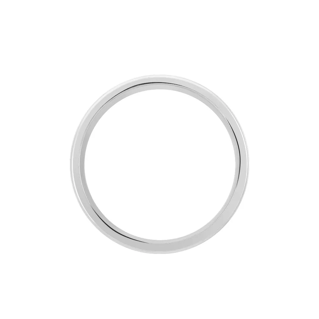 Histoire D'Or Alliance Mae-lou Ruban Plat Argent Blanc – Image 3