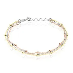 Histoire D'Or Bracelet Daralea Argent Tricolore