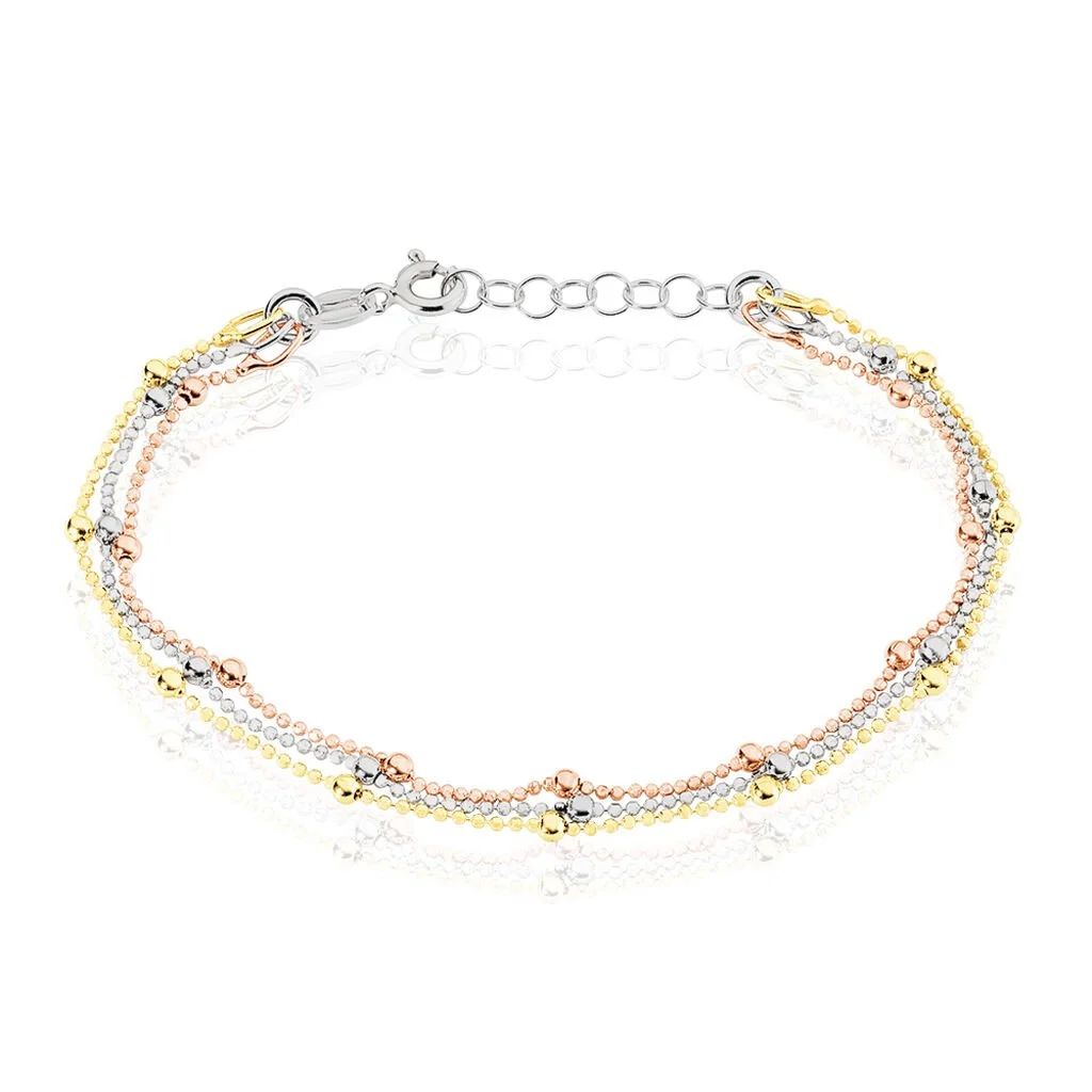 Histoire D'Or Bracelet Daralea Argent Tricolore