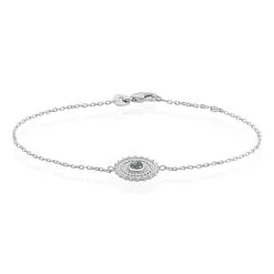 Histoire D'Or Bracelet Nyoko Argent Blanc Labradorite