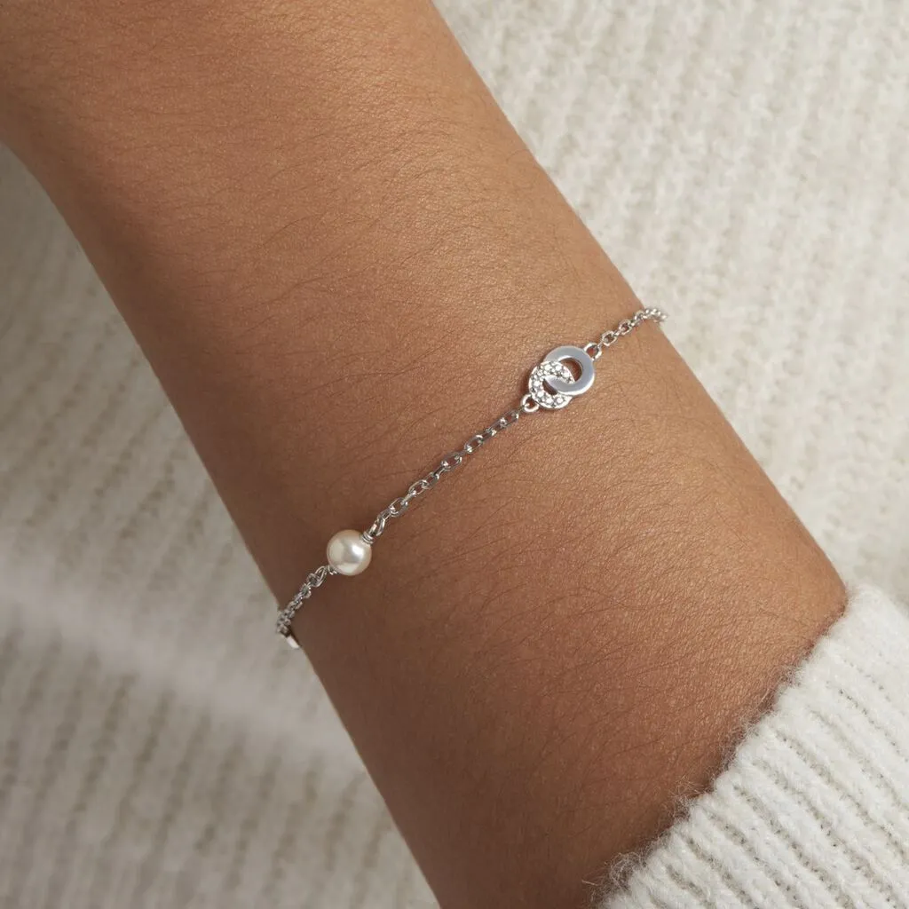 Histoire D'Or Bracelet Anilie Argent Blanc Perle De Culture Et Oxyde De Zirconium – Image 4