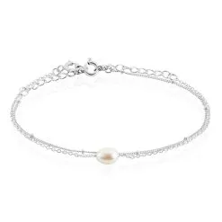 Histoire D'Or Bracelet Savino Argent Perle De Culture