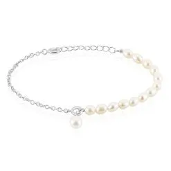 Histoire D'Or Bracelet Rosolino Argent Perle De Culture