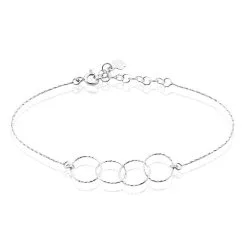 Histoire D'Or Bracelet Bulle Argent Blanc
