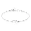 Histoire D'Or Bracelet Toi Et Moi Argent Blanc