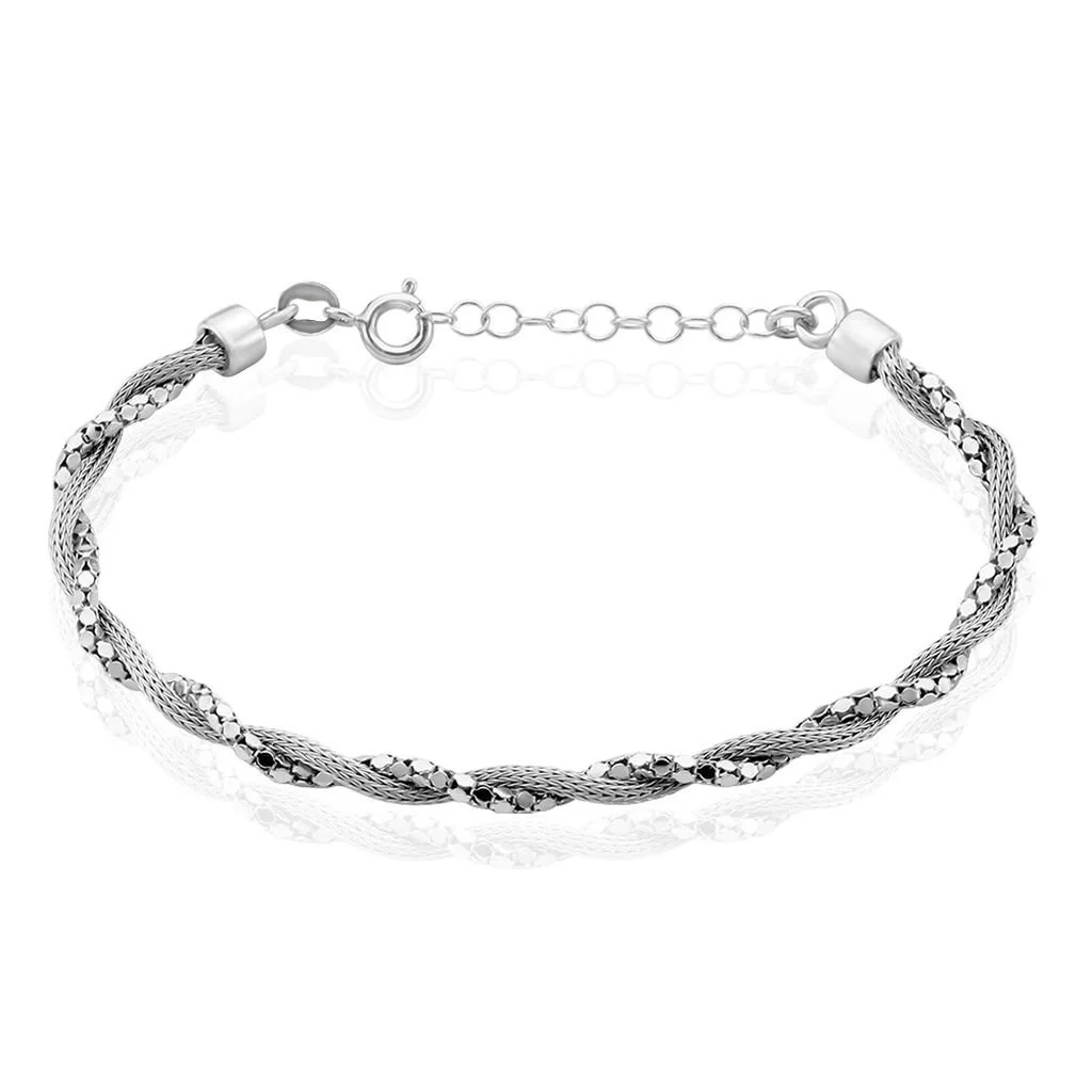 Histoire D'Or Bracelet Ciana Torsade Diamante Argent Blanc