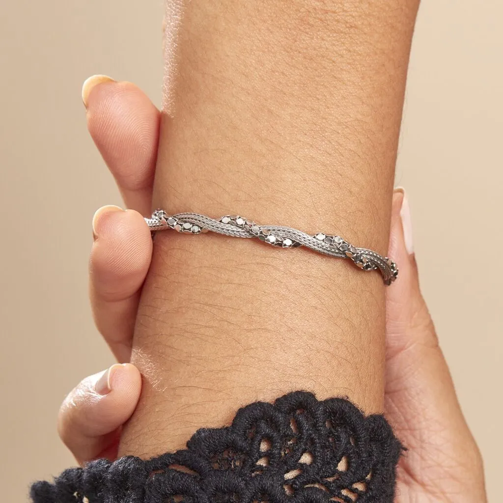 Histoire D'Or Bracelet Ciana Torsade Diamante Argent Blanc – Image 4
