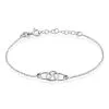 Histoire D'Or Bracelet Flat Argent Blanc