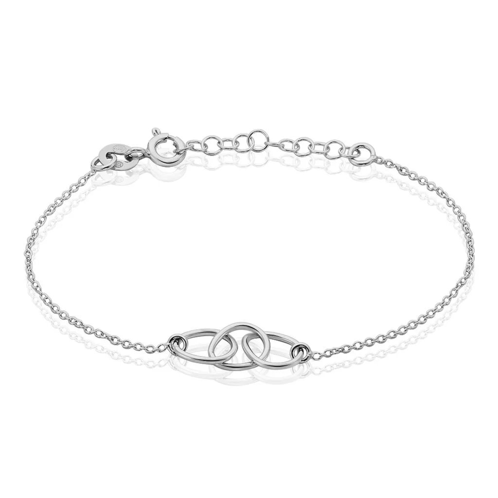 Histoire D'Or Bracelet Flat Argent Blanc