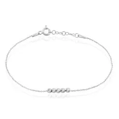 Histoire D'Or Bracelet Soukamba Argent Blanc