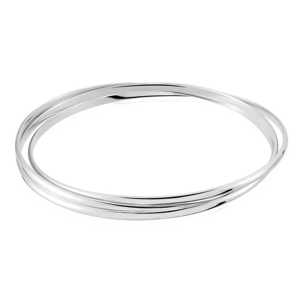 Histoire D'Or Bracelet Jonc Hugoline Argent Blanc