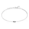 Histoire D'Or Bracelet Jonc Bilao Argent Blanc