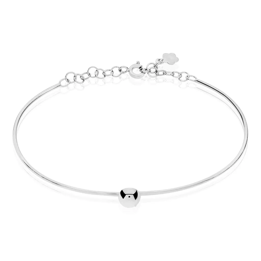 Histoire D'Or Bracelet Jonc Bilao Argent Blanc