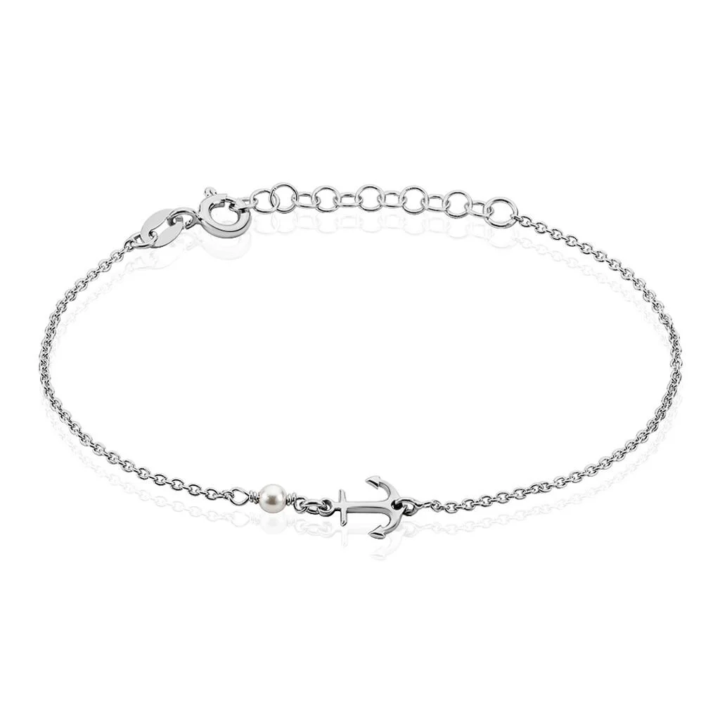 Histoire D'Or Bracelet Gwenaelle Argent Blanc Perle D'imitation