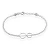 Histoire D'Or Bracelet Argent Blanc Merien