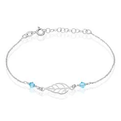 Histoire D'Or Bracelet Angelika Argent Blanc Pierre De Synthese