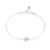 Histoire D'Or Bracelet Tania Argent Blanc Pierre De Synthese Et Oxyde De Zirconium