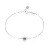Histoire D'Or Bracelet Tania Argent Blanc Pierre De Synthese Et Oxyde De Zirconium