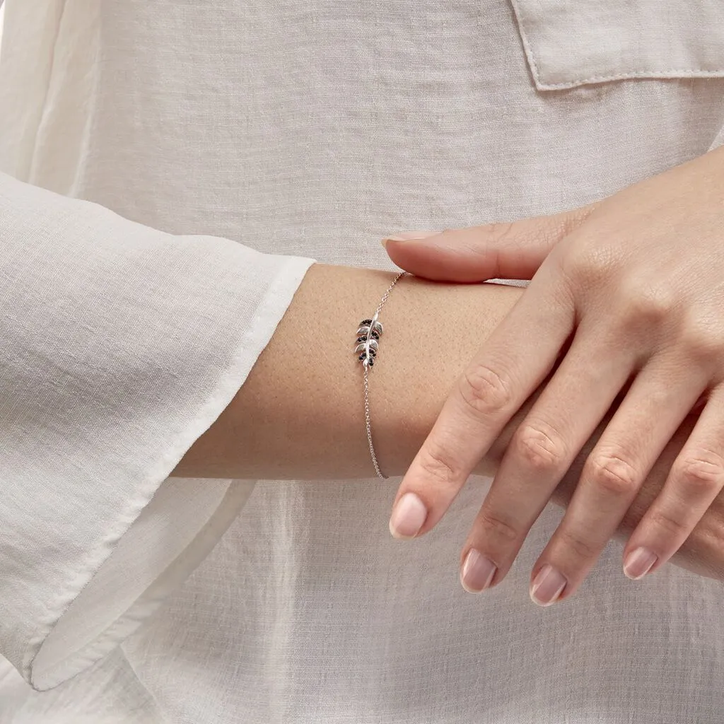 Histoire D'Or Bracelet Jade Argent Blanc Oxyde De Zirconium – Image 3