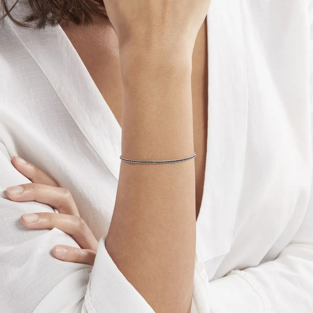 Histoire D'Or Bracelet Lou-anne Argent Blanc Oxyde De Zirconium Noir – Image 3