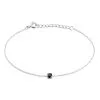 Histoire D'Or Bracelet Lylwenn Argent Blanc Oxyde De Zirconium Noir