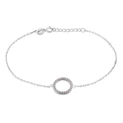 Histoire D'Or Bracelet Ambroisie Argent Blanc Oxyde De Zirconium