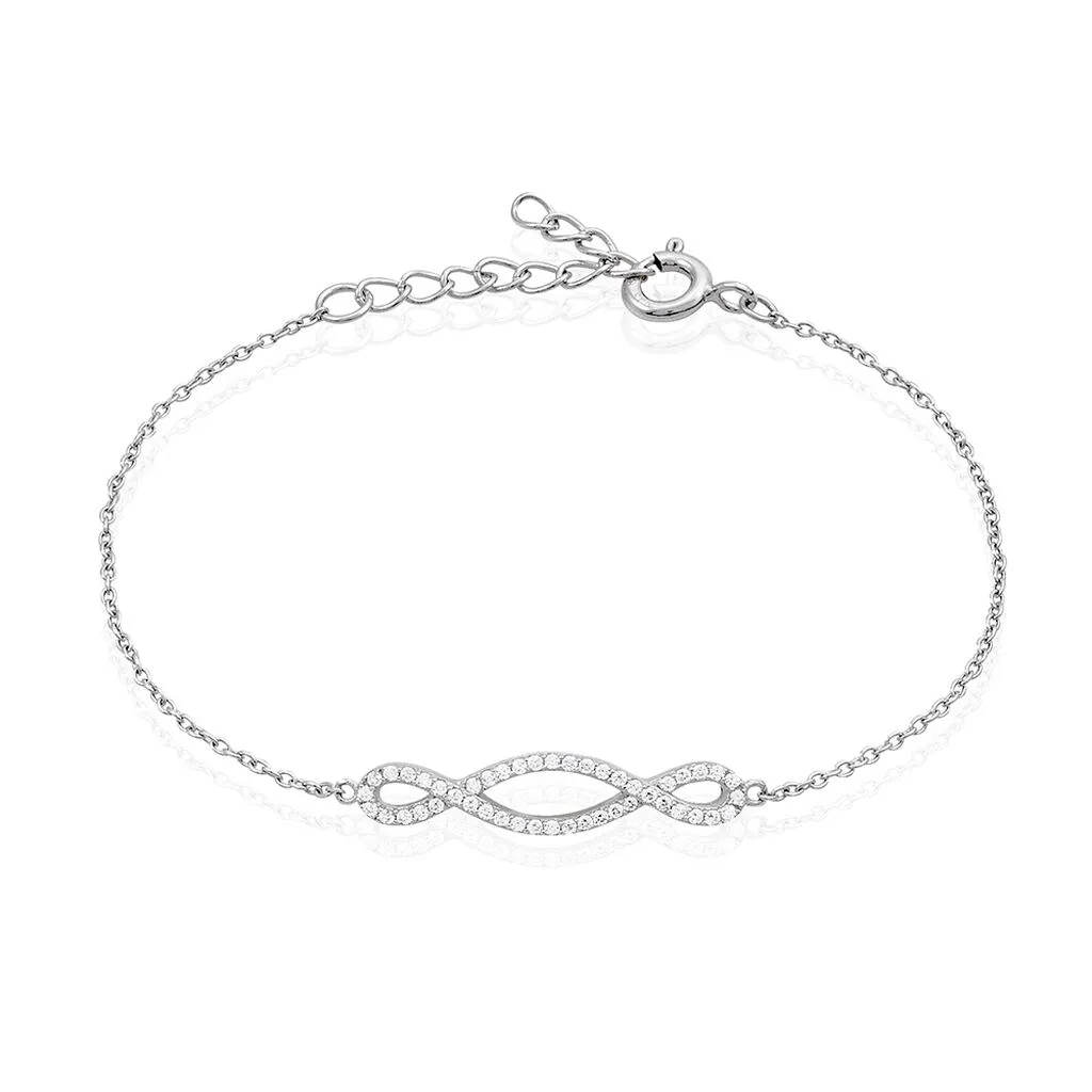 Histoire D'Or Bracelet Carla Argent Blanc Oxyde De Zirconium