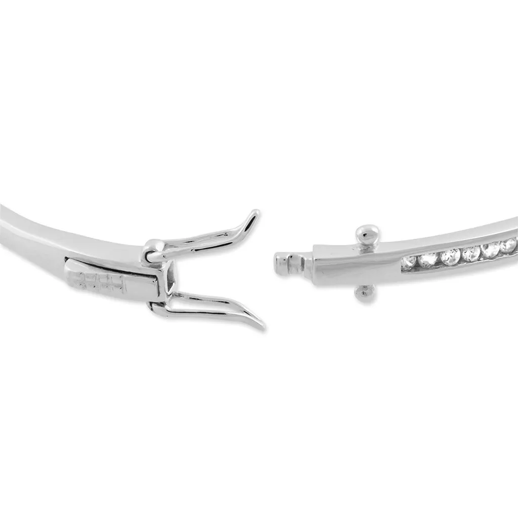 Histoire D'Or Bracelet Jonc Laurianne Argent Blanc Oxyde De Zirconium – Image 2