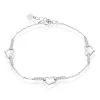 Histoire D'Or Bracelet Triple Argent Blanc Oxyde De Zirconium