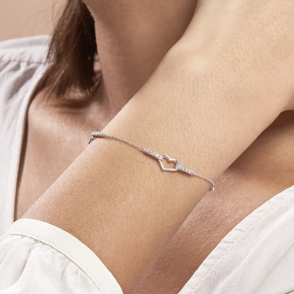 Histoire D'Or Bracelet Triple Argent Blanc Oxyde De Zirconium – Image 4