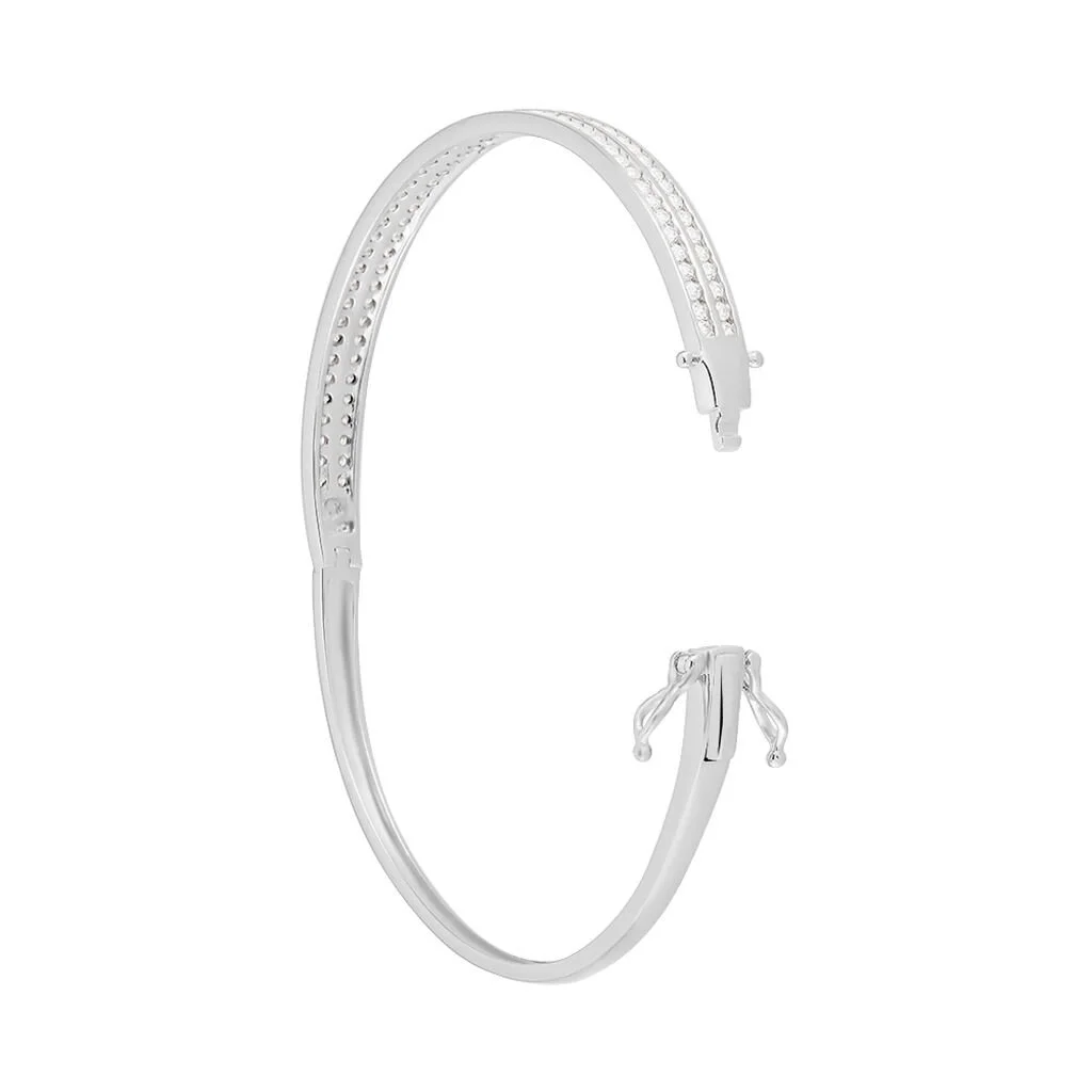 Histoire D'Or Bracelet Jonc Carinne Argent Blanc Oxyde De Zirconium – Image 2