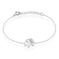 Histoire D'Or Bracelet Origami Argent Blanc Oxyde De Zirconium