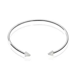 Histoire D'Or Bracelet Jonc Danae Argent Blanc Oxyde De Zirconium